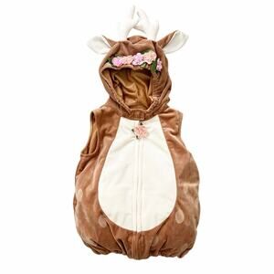 Deer Woodland Creature Costume Flower Crown Toddler Baby 18 Months